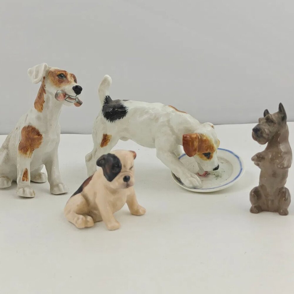 Set of 5 Royal Doulton Porcelain Dog Figurines